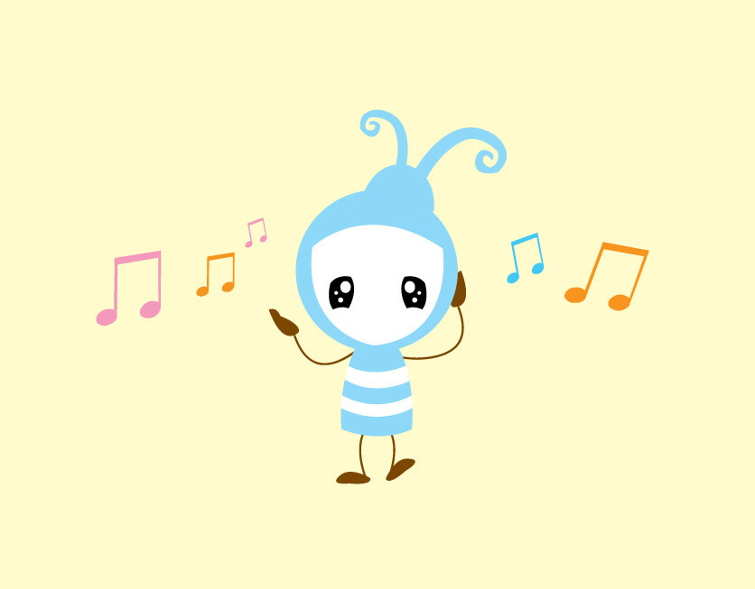 设计 卡通图片/小蜜蜂在唱歌...